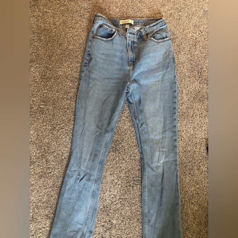 Abercrombie & Fitch Light Blue Straight Leg Jeans